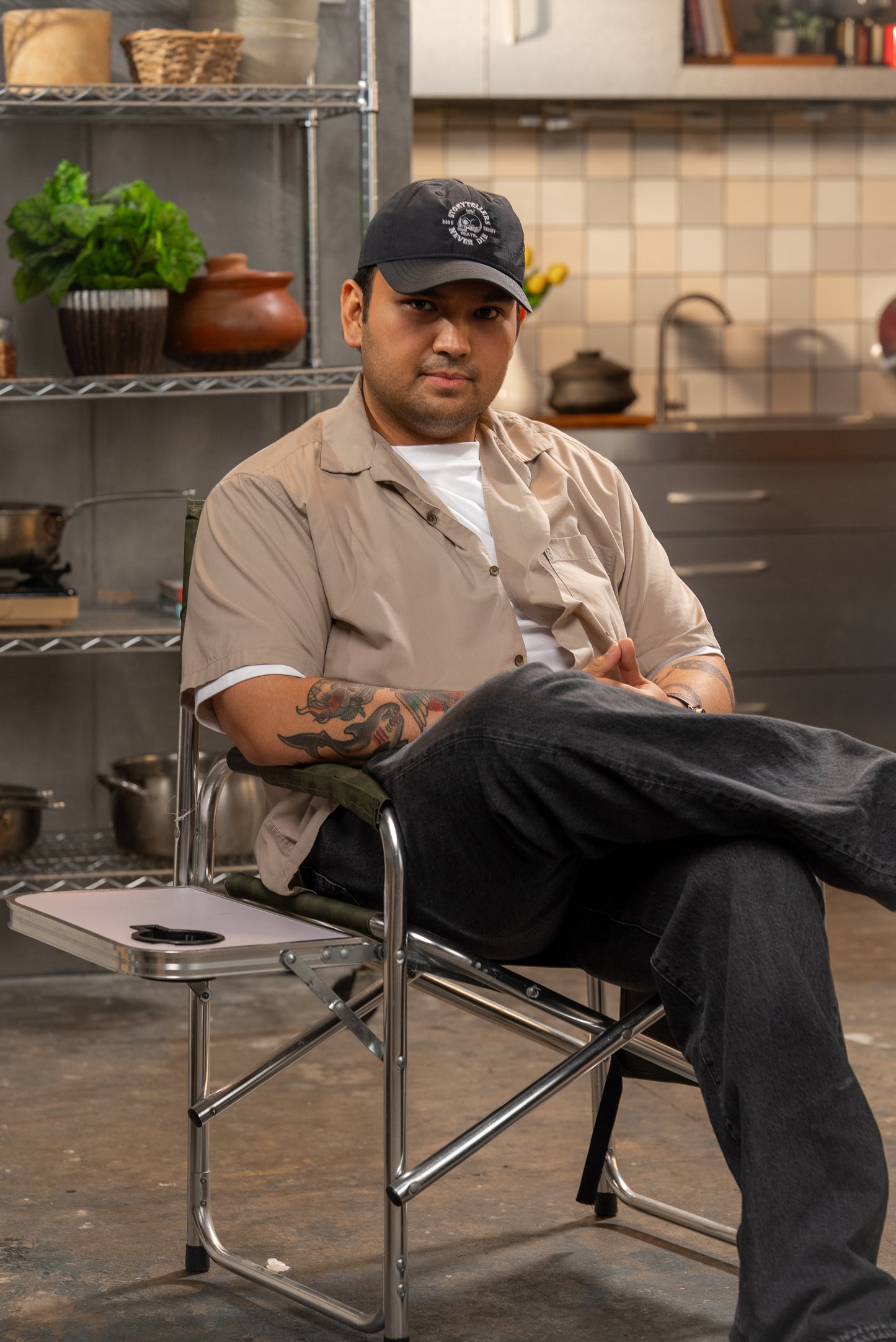 The Fat Kid Inside Black Cap